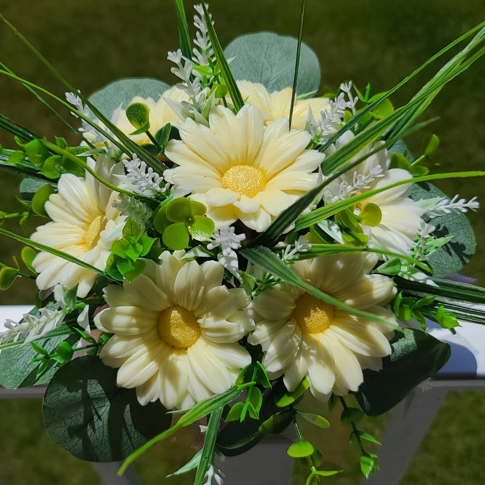 Daises flowers handmade soap